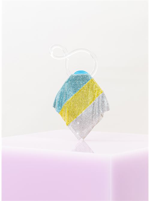 Borsa Casper little BENEDETTA BRUZZICHES | CASPER LITTLETYS ARGENTO-GIALLO-CELESTE